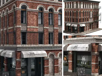 brick building 2 3D model