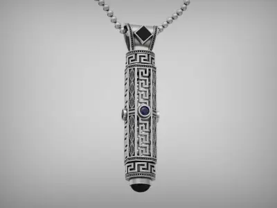 Meandros tube Pendant 3D print model