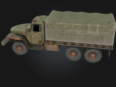 Military Cargo Truck  Rugged Transport for Tactical Operations 3D model