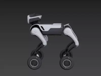 Chinese Scene - Intelligent Robot Dog - MagicDog-W 3D model