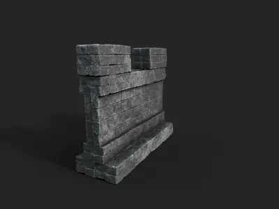 Old Ruin Low-poly 3D model