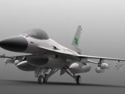 F-16 Fighting Falcon Free low-poly 3D model