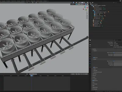 Air Cooled Condenser 3D model