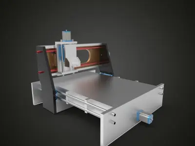 CNC Machine 1 3D model