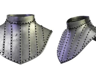 Breast Plate Low-poly 3D model