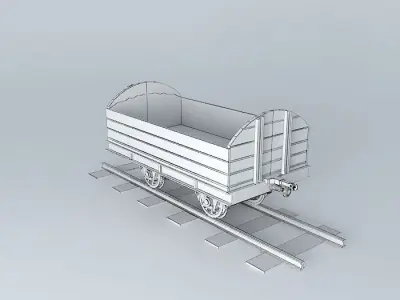 Eco Rail N/Gauge S-R Wagon Old Steam Days Free 3D model
