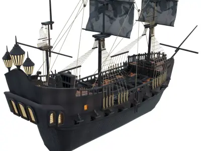 BLACK PEARL SHIP  3D model