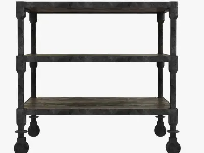 Restoration Hardware Dutch Industrial Side Table 3D model