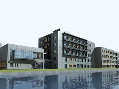 Office Building 3D model 40