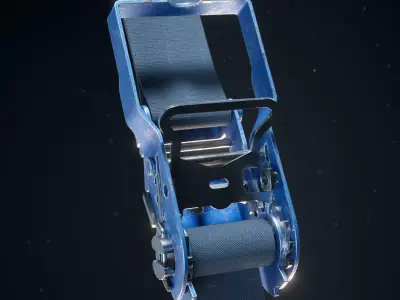 Ratchet Strap Low poly model Low-poly 3D model