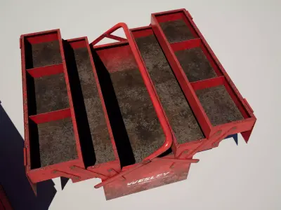 Toolbox Low-poly 3D model get