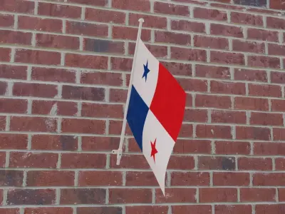 Flag of Panama 3D model