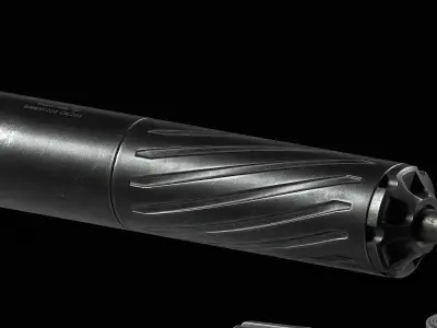  Banish 223 Suppressor Low-poly 3D model