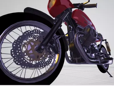 MOTTO Guzzi Low-poly 3D model