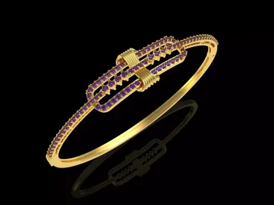 Art Deco Bracelet 18 3D print model