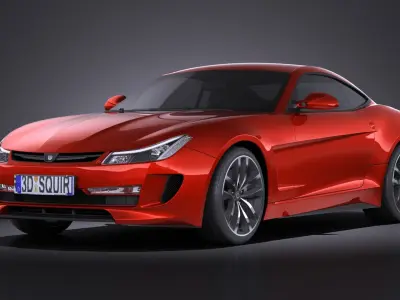 Generic Average Sport Coupe 2015 VRAY 3D model