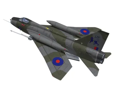 English Electric Lightning  F6 3D model purchase