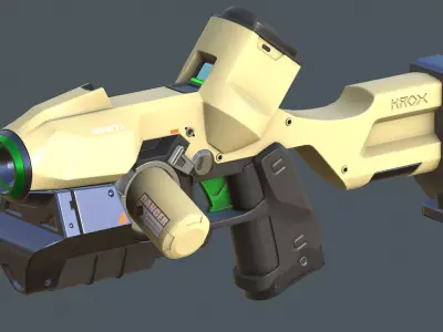 Plasma Pistol Low-poly 3D model purchase
