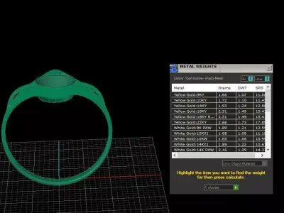ring gold Free 3D model purchase