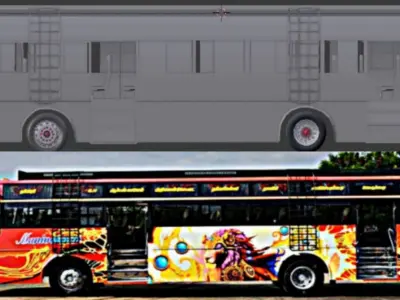 bus 3d model - vehicles Low-poly 3D model