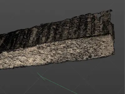 Corrugated board cardboard parcel transport box 3D model