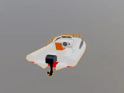 speedboat boat 3D model