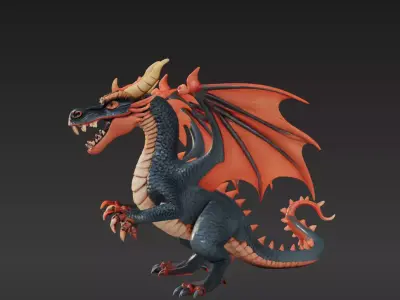 Evil Dragon 3D model