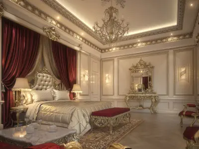 Luxury Master Bedroom1 3D model