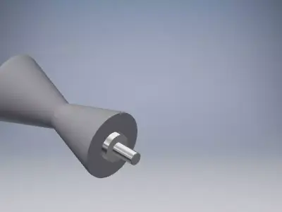 V ROLL metal rod 3D model