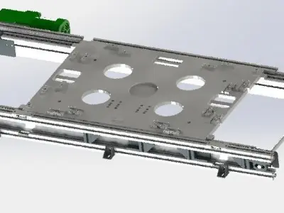Conveyor belt of the chain 3D model