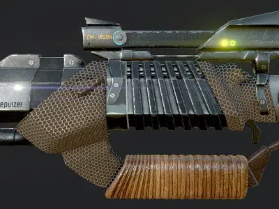GUN SCI-Fi Military 3D model