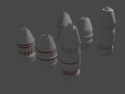 Sci-fi details for futuristic builds  Free low-poly 3D model