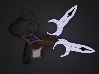 Moon Blade Free low-poly 3D model