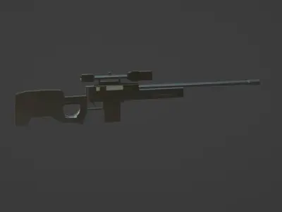 3D AWP MODEL Low-poly 3D model