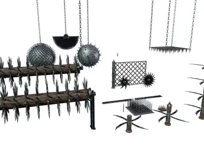 Medieval   Trap Pack  Low-poly 3D model
