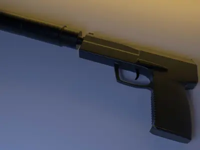 USP-S gun 3D model
