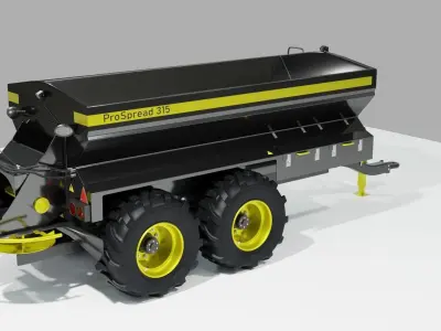 Fertilizer Spreader Agricultural Implement 3D model
