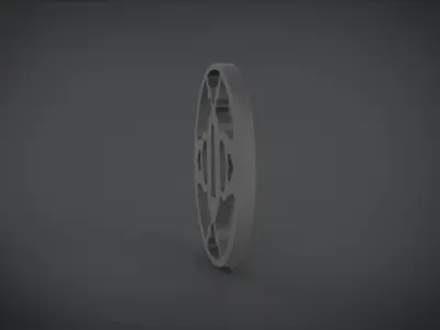 tsuba circular logo Free 3D print model