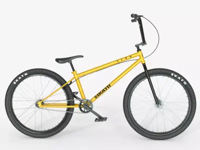BMX Freestyle Bike  Clan Series Yellow 3D model purchase