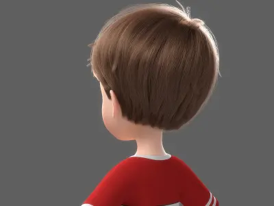 Cartoon Boy NoRig 3D model