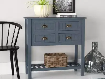 Bull Antique Navy Rosas Console Table 3D model