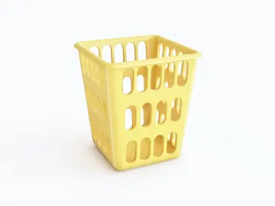 Plastic basket 01 3D model purchase