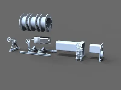 Storage winch for Nordic Vessel 3D print model