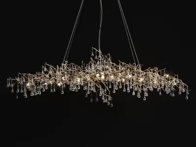 Chandelier serip bijout big 3D model