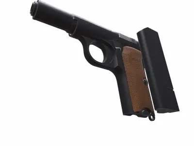 Astra 300 Semi-automatic Pistol Low-poly PBR Low-poly 3D model