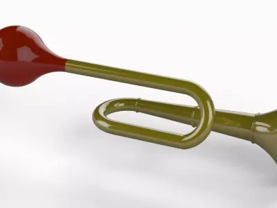 Airhorn 3d model trumpet Free 3D model