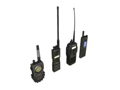 Radio Pack 1  Low-poly 3D model
