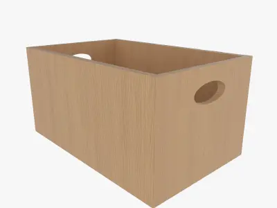 Box Wooden 3D model
