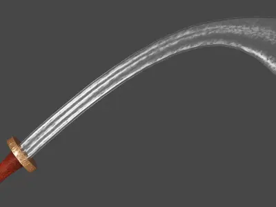 Khora sword with Spatha handle Low-poly 3D model