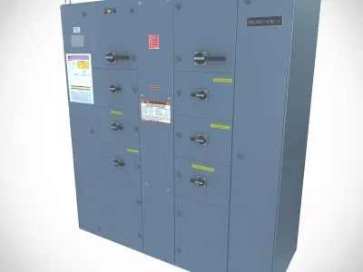 Electrical control panel 3D model